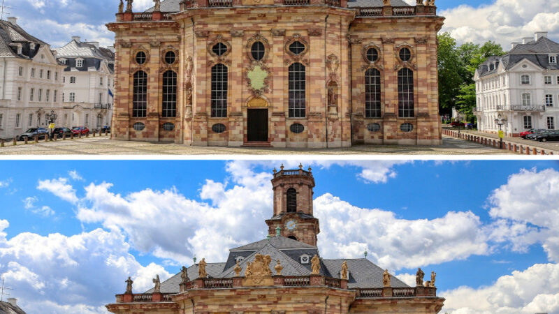 Finde 6 Fehler im Suchbild: Ludwigskirche Saarbrücken
