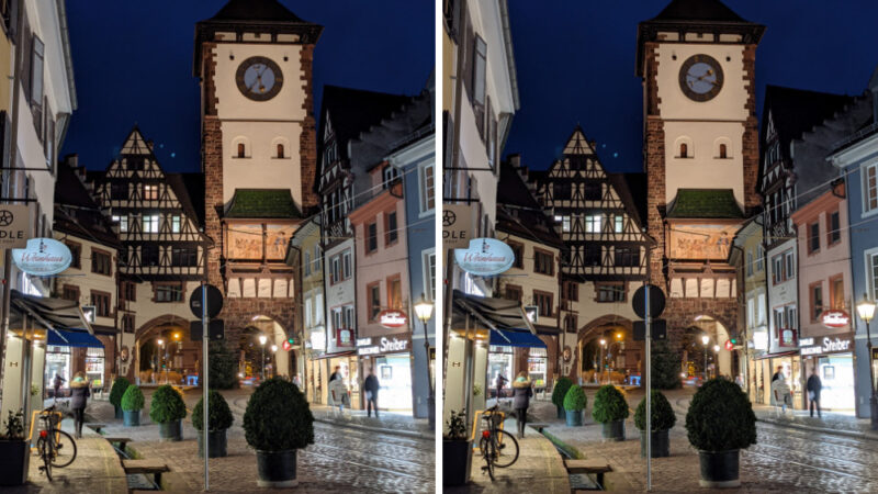 Finde 6 Fehler im Suchbild: Schwabentor Freiburg