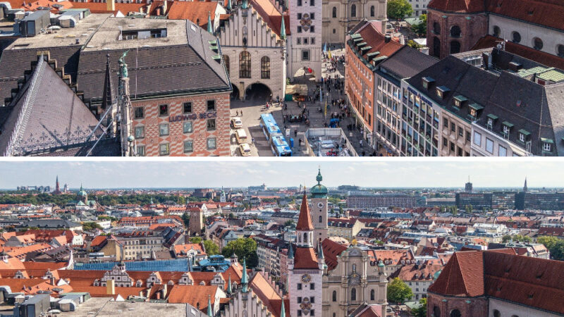 Finde 6 Fehler im Suchbild: Innenstadt München