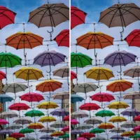 Suchbild – Regenschirme Anne’s Lane