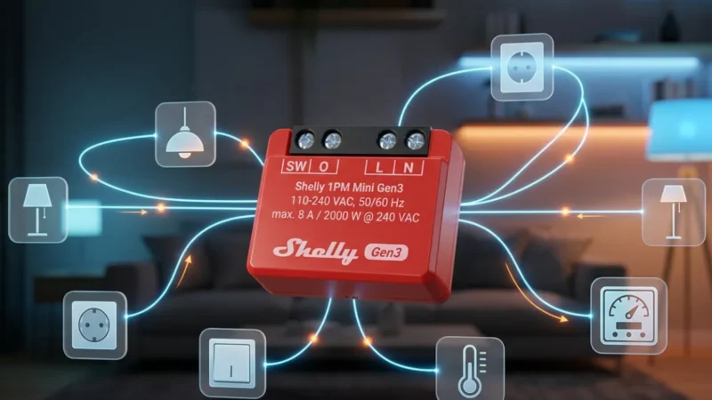 Smarthome mit Shelly für Anfänger – Shelly 1PM Mini